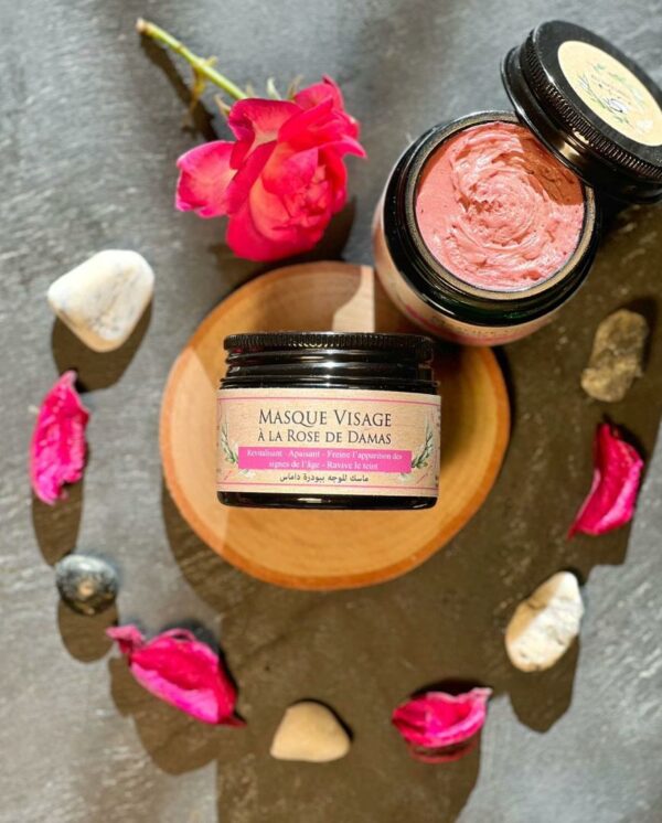 Masque visage à la Rose de Damas