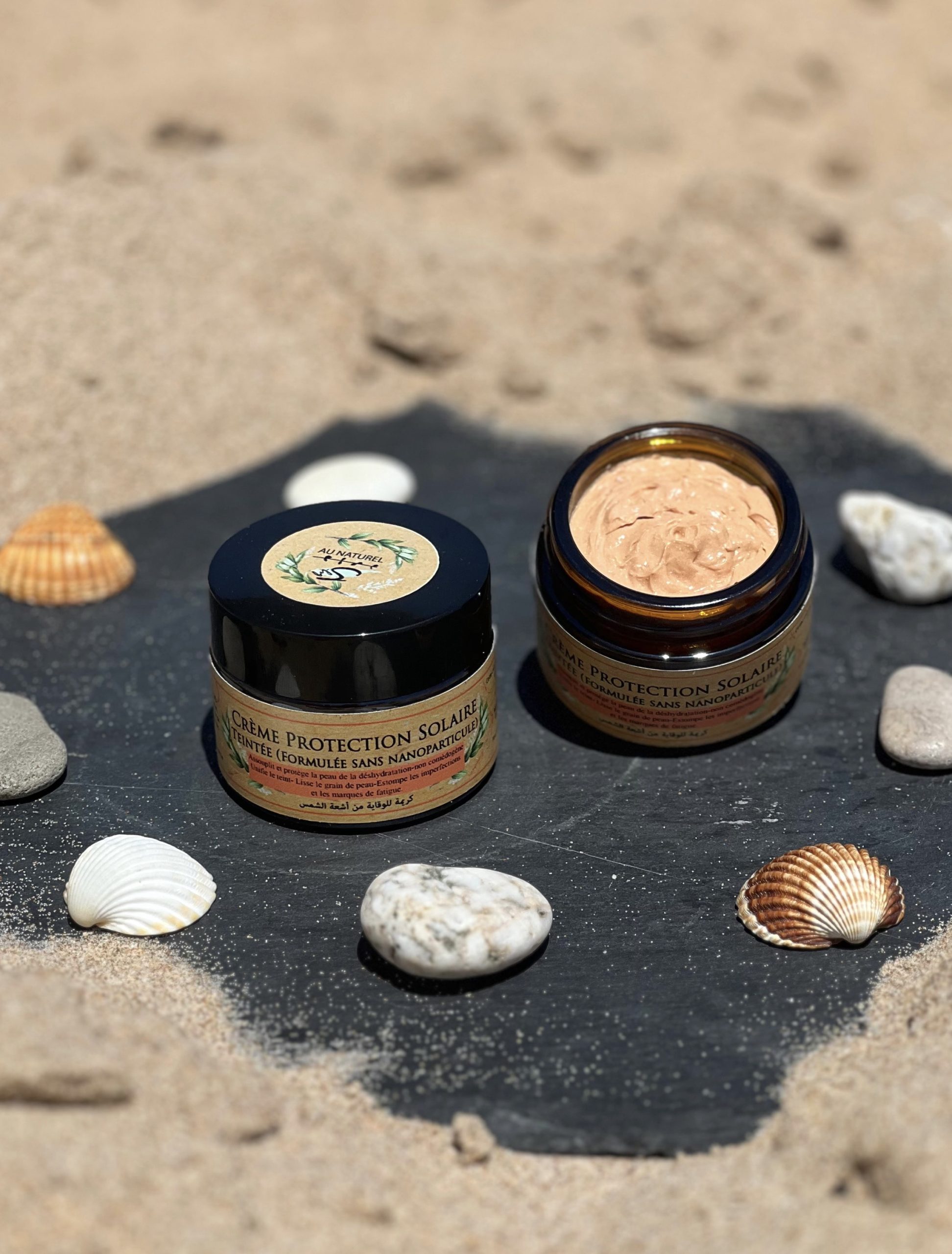 Crème protection solaire teintée